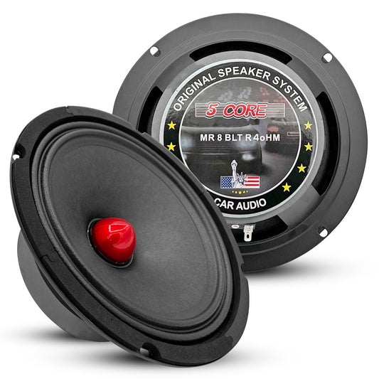 5 Core 8" Car Audio Speakers with Bullet 580 W 4 Ohm Mid-Range