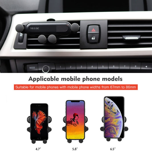 Universal Car Phone Holder Gravity Bracket Mobile Phone In Car Air Vent GPS Stand Mobile Charge Holder Stand